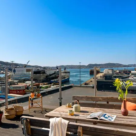Roomsly - Bright Downtown With Rooftop Terrace Apartmán Bergen